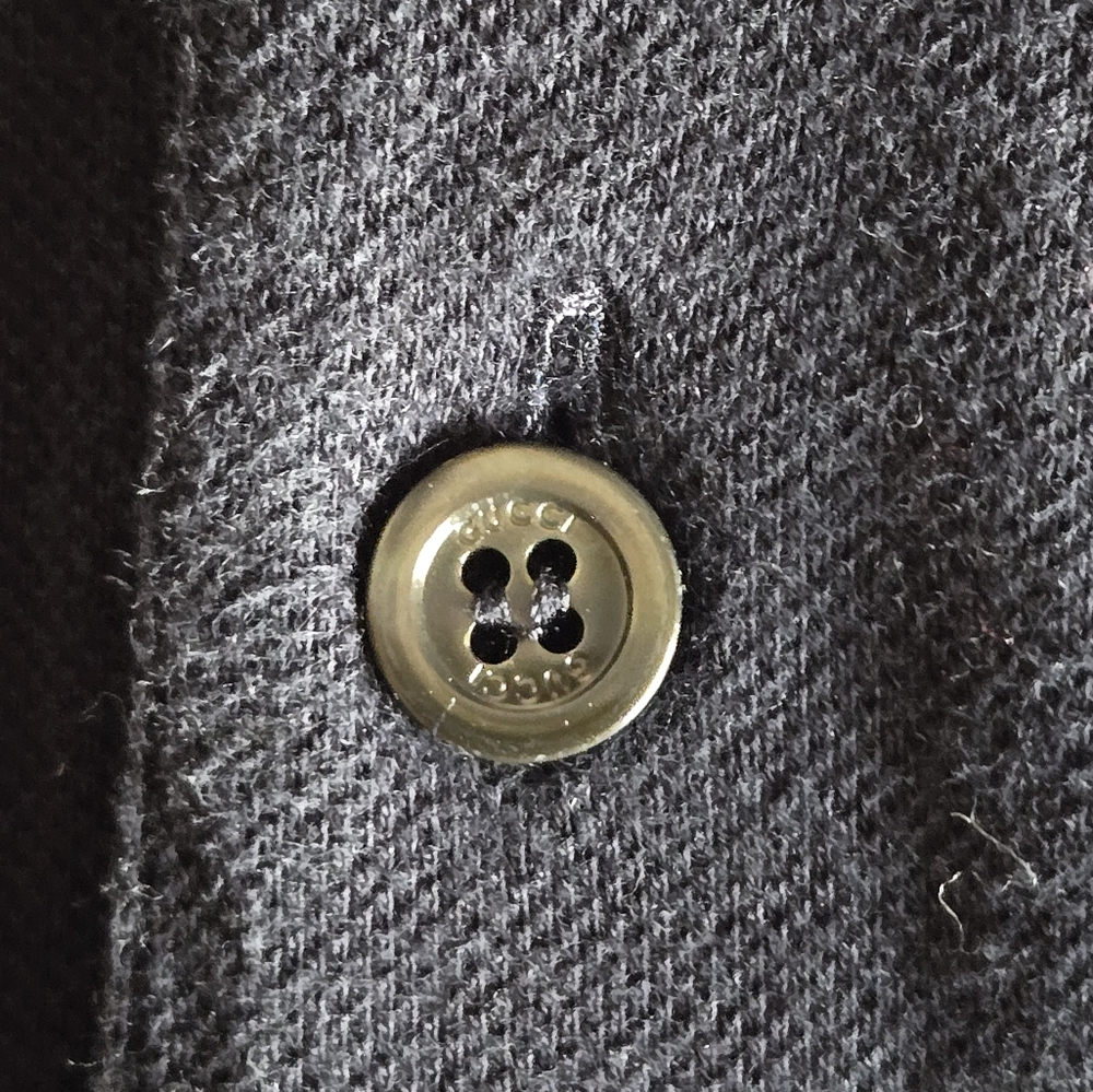 Gucci Navy Blue Men's Polo Shirt - Picture 5 of 6